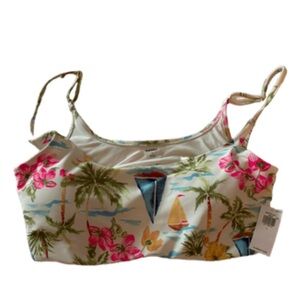 Old Navy Multicolor Tropical Bikini Top
